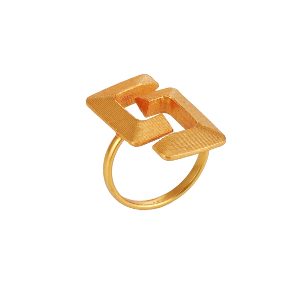 Ring made from brass, goldplated